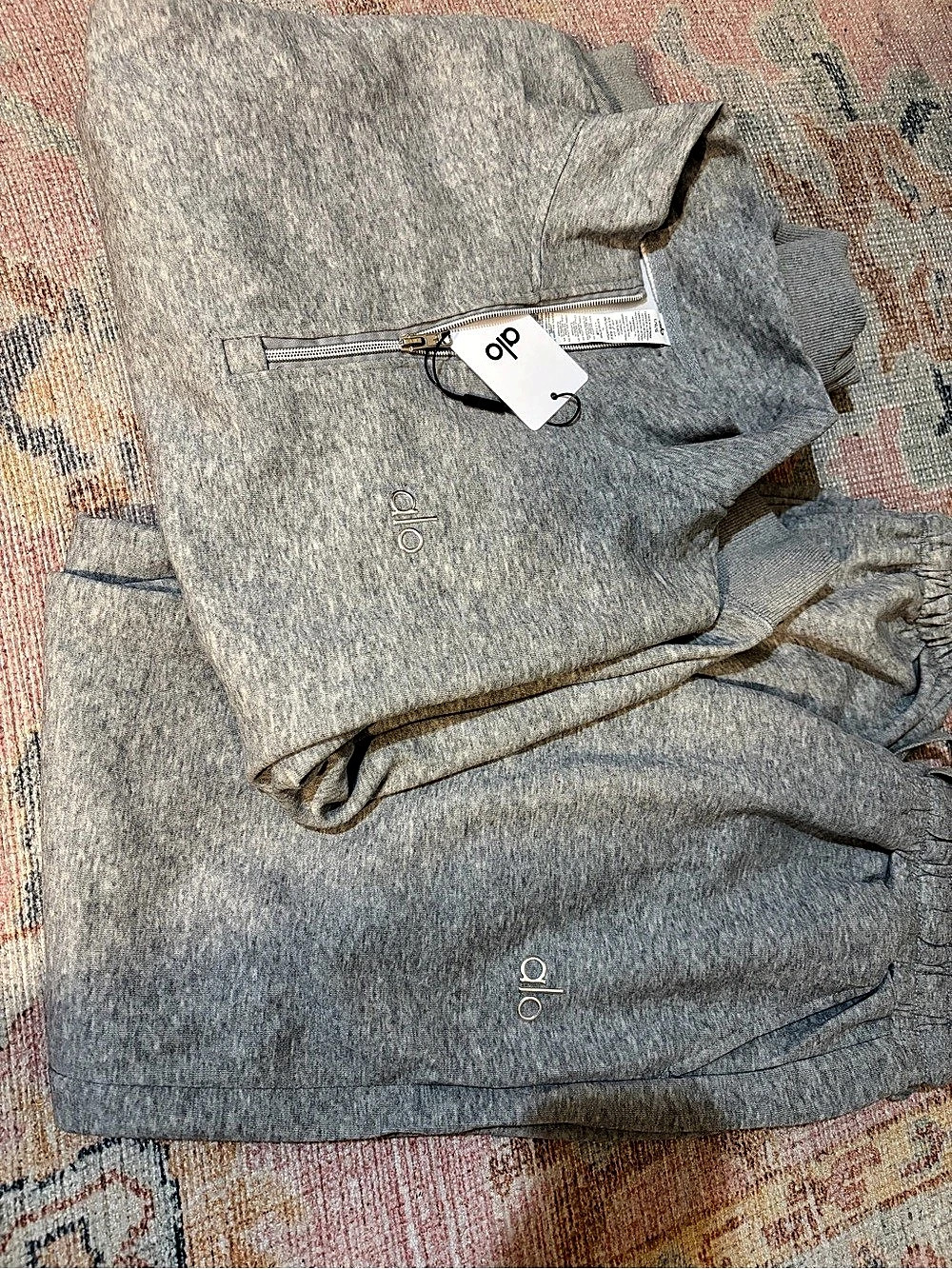 Alo Gray Zip Jacket NWT